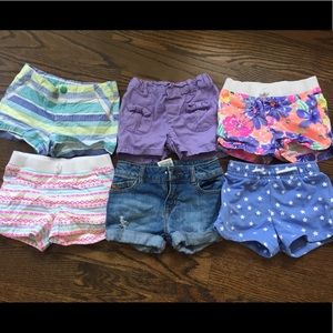 6 Pairs of size 4T and 4 girls summer shorts
